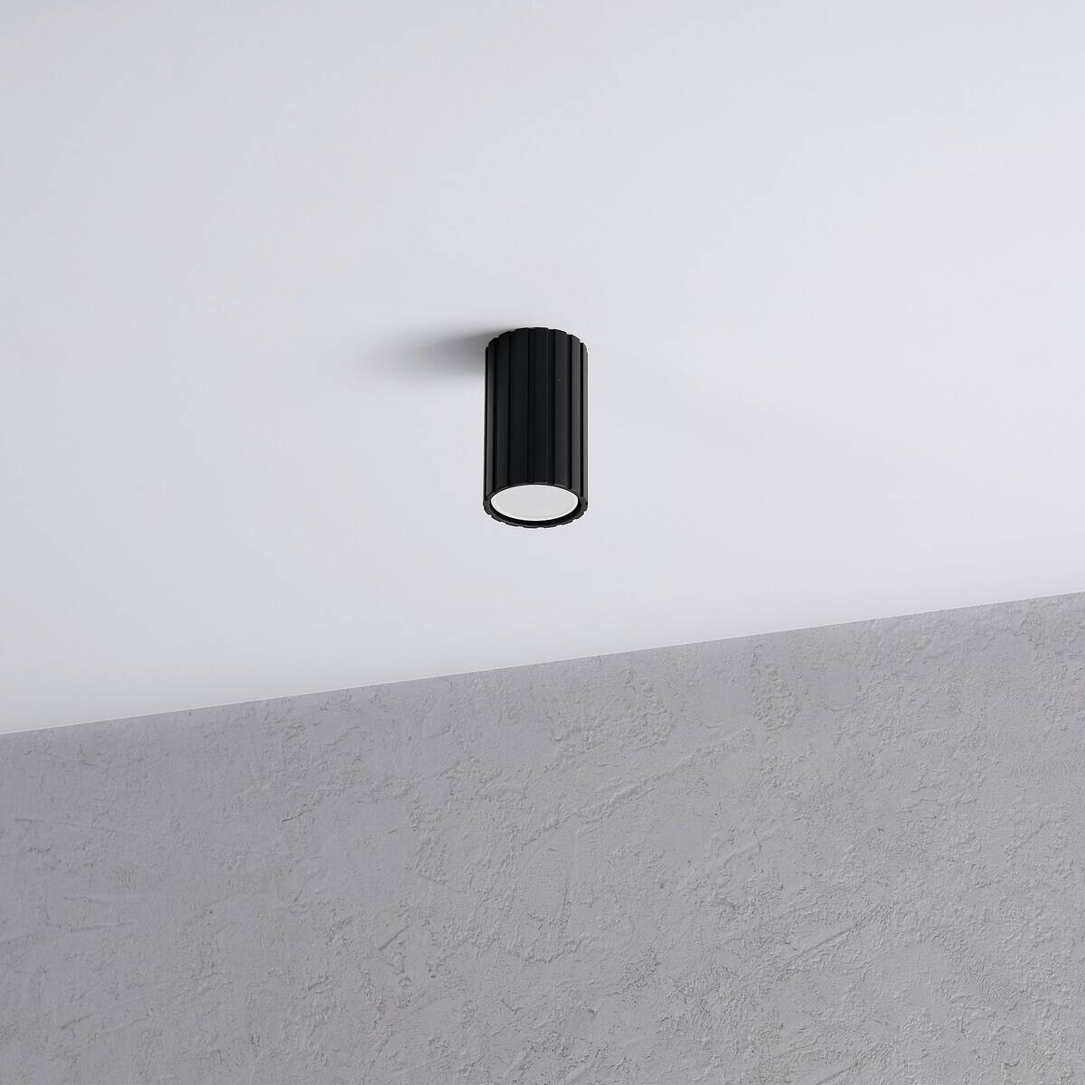 Lamkur Strahler Prisma schwarz Stahl B/H/L: ca. 6,5x10x6,5 cm 1 Brennstellen