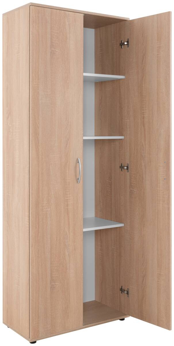 Putzschrank Andy 4 Eiche Sonoma Nachbildung B/H/T: ca. 70x187x34 cm