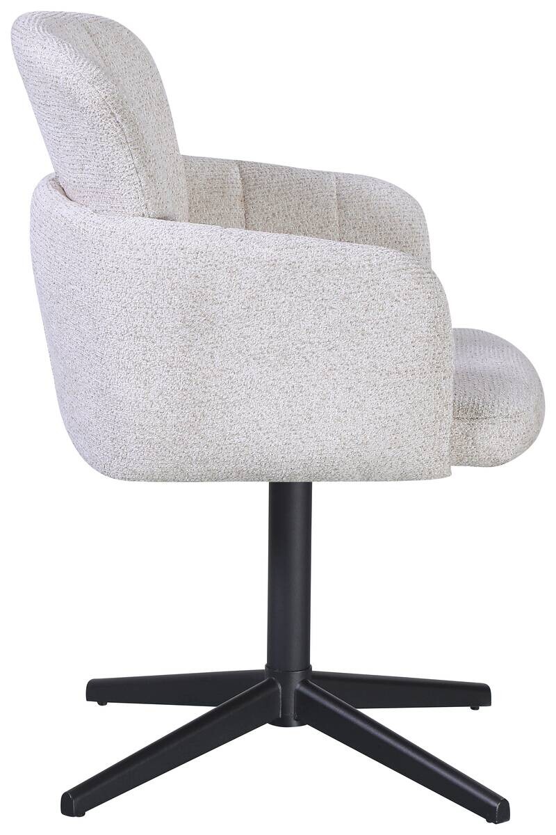 Armlehnstuhl Dana beige Webstoff B/H/T: ca. 58x84x61 cm