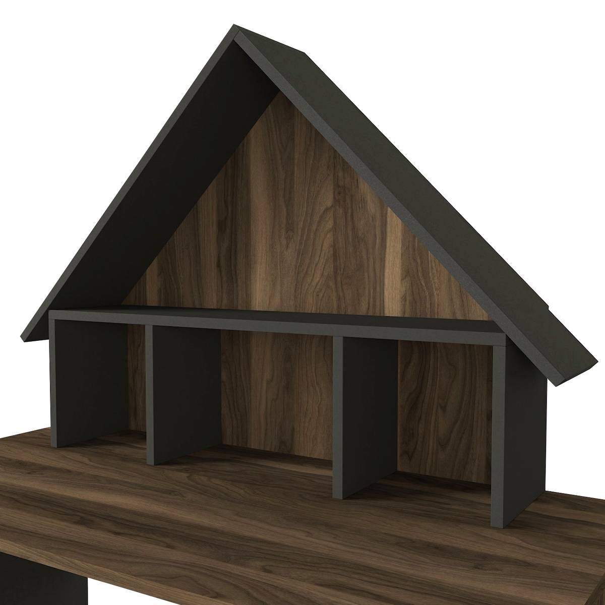 Schreibtisch Denver walnuss Nachbildung anthrazit B/H/T: ca. 120x148x60 cm