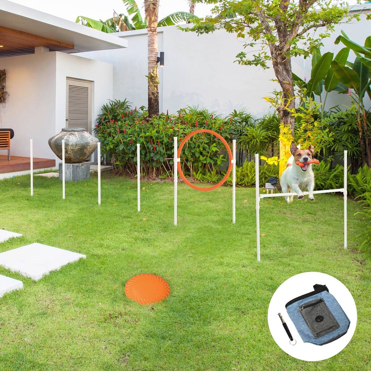 PawHut Haustier-Zubehör weiß PVC B/H/L: ca. 4x91x90 cm