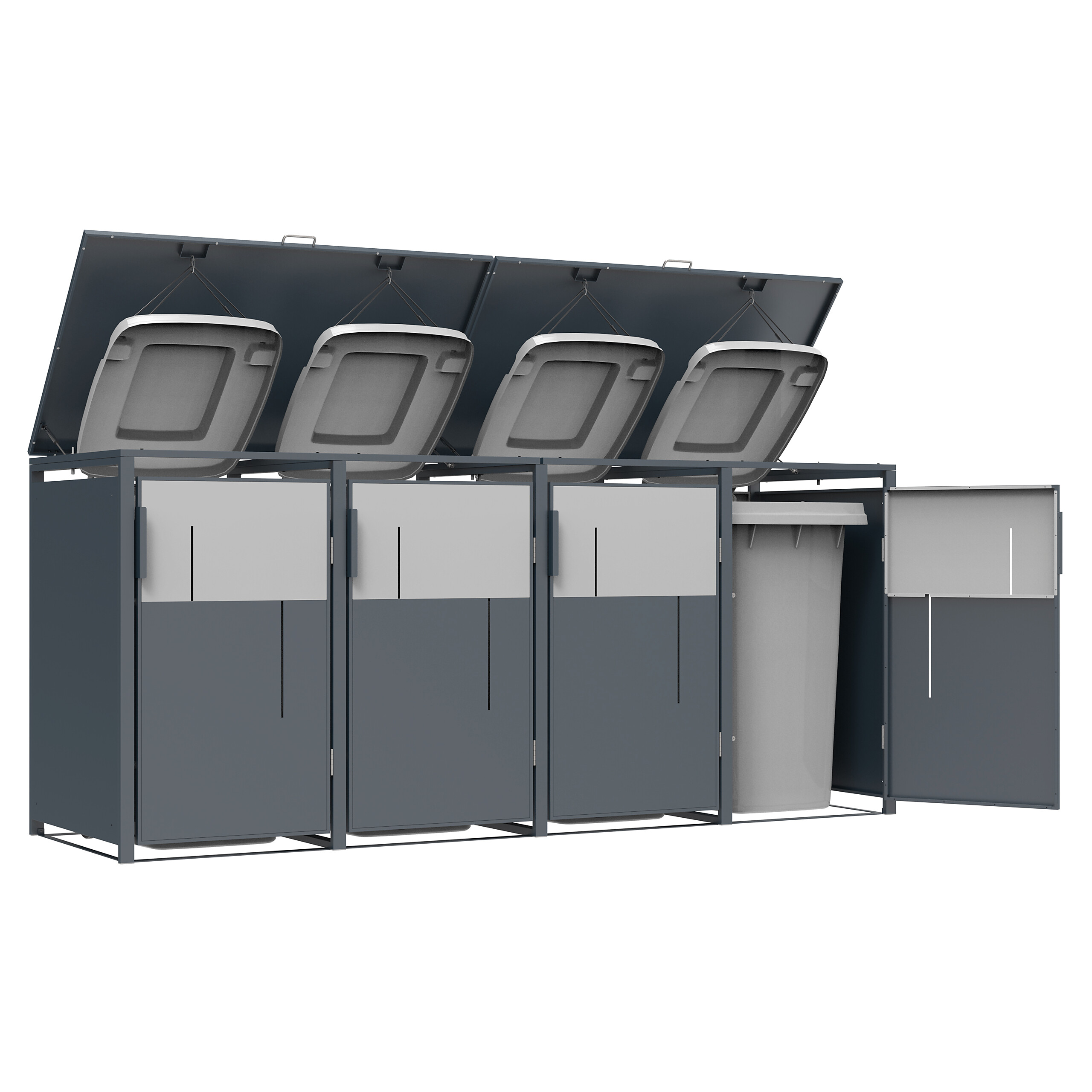 Westmann Mülltonnenbox Tonus anthrazit B/H/L: ca. 265x116x80 cm