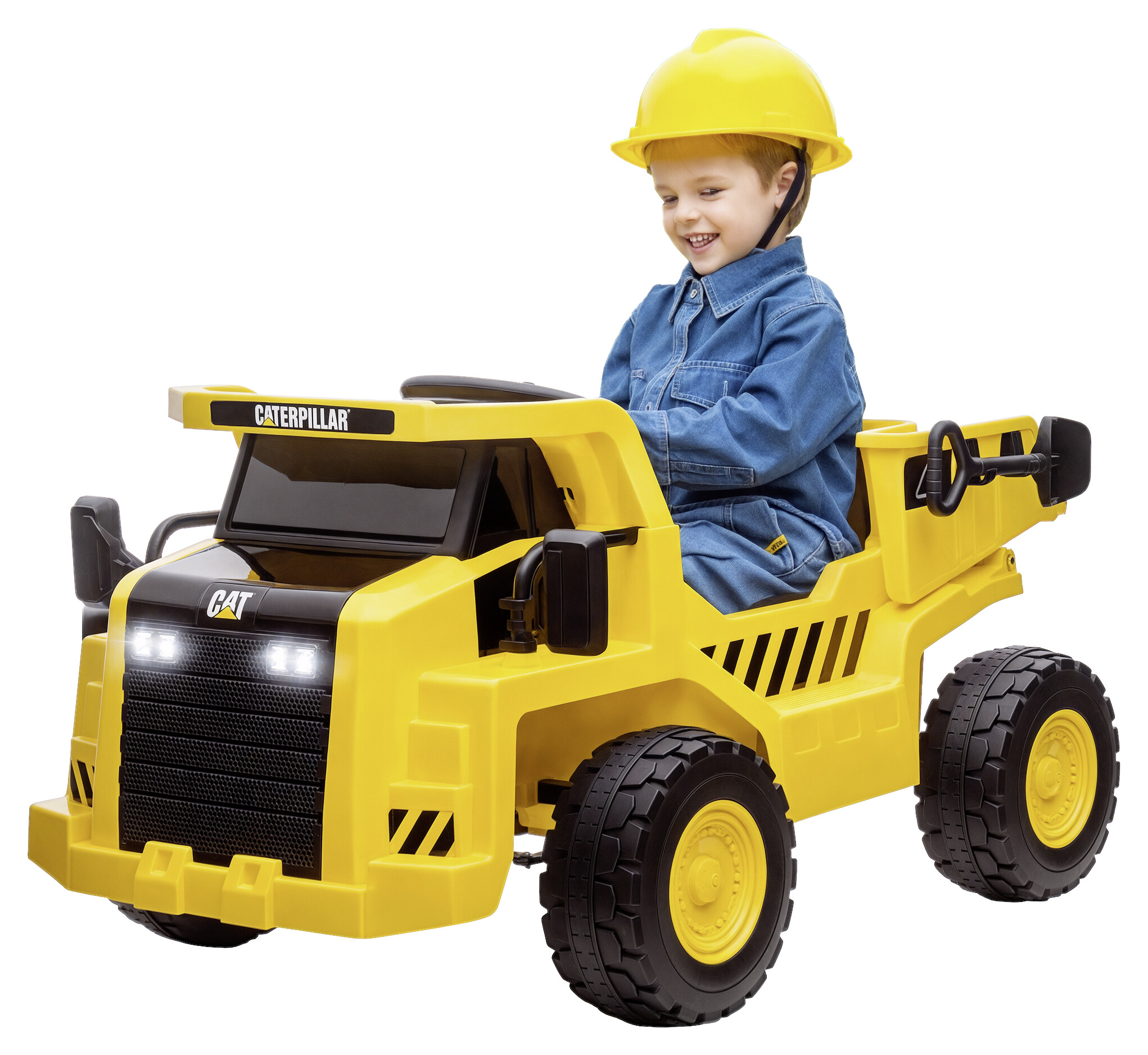 AIYAPLAY Kinder-Elektrotraktor gelb B/H/L: ca. 70,5x61,5x110 cm