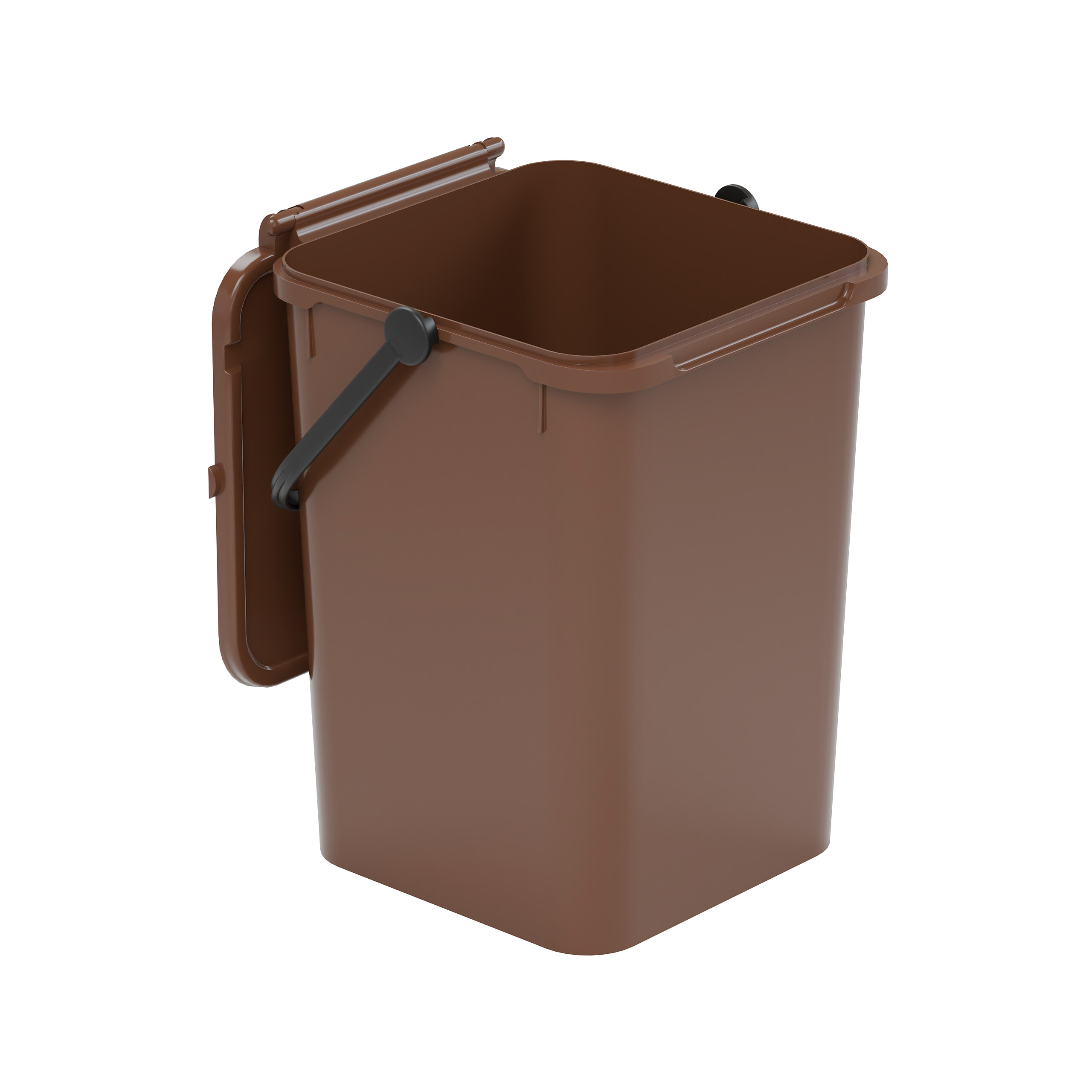 Eco-Logico Abfalleimer braun B/H/L: ca. 24x30x23,7 cm