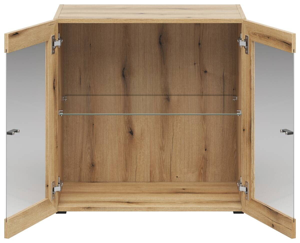 Vitrine System 64 Eiche Evoke Oak Nachbildung B/H/T: ca. 64x64x35 cm