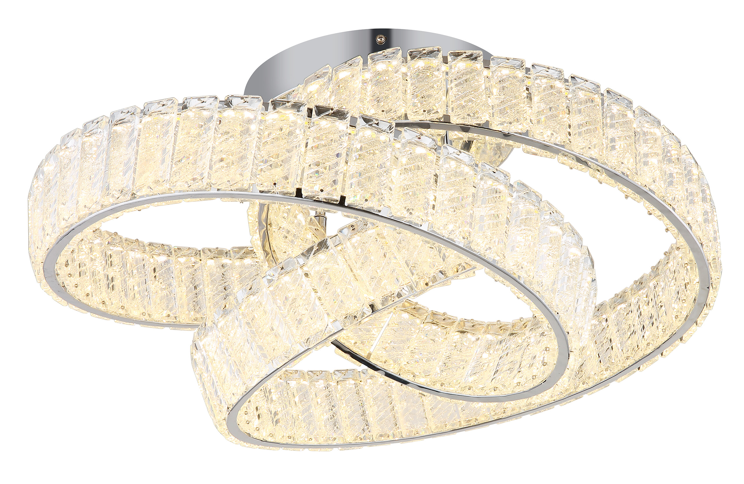 GLOBO Deckenleuchte Chrom klar Metall B/H/D: ca. 47x26x60 cm 1 Brennstellen