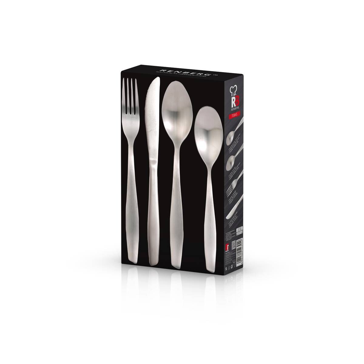 RENBERG Besteckset Tebas silber Edelstahl 24 tlg.