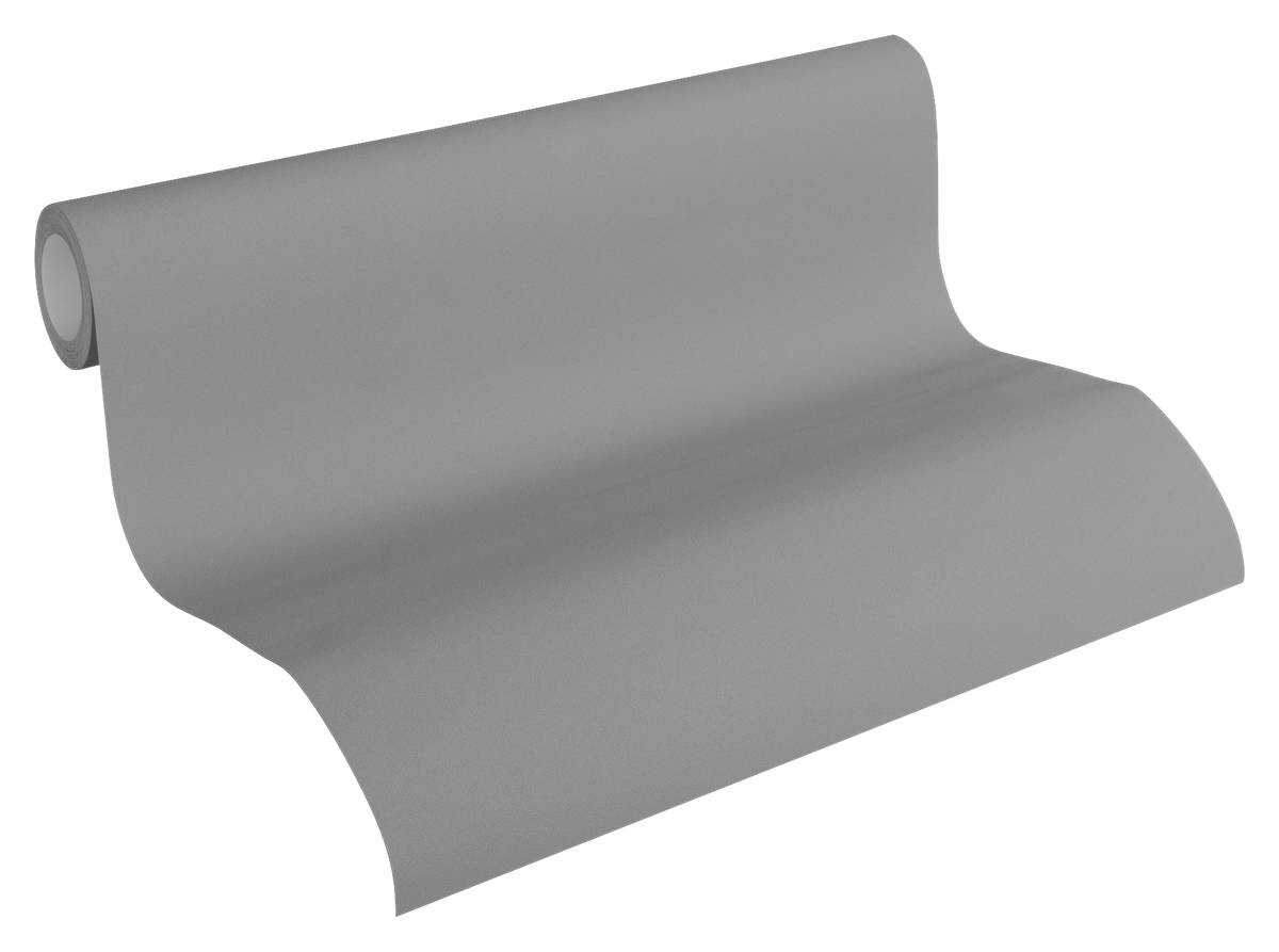 A.S.Creation Vliestapete Björn Uni grau B/L: ca. 53x1005 cm