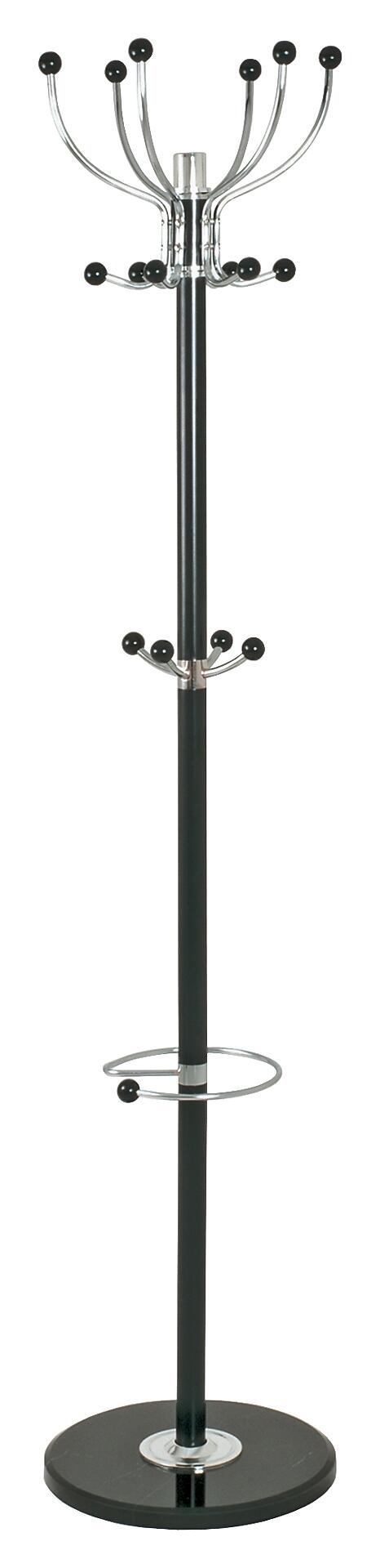 Garderobenständer  schwarz H/D: ca. 176x38 cm