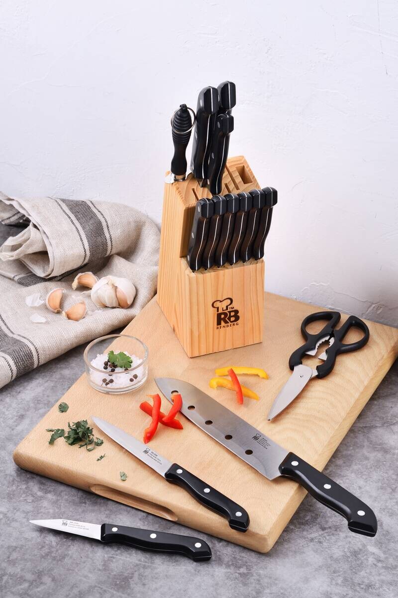 RENBERG Messerset TENESSY silber Edelstahl