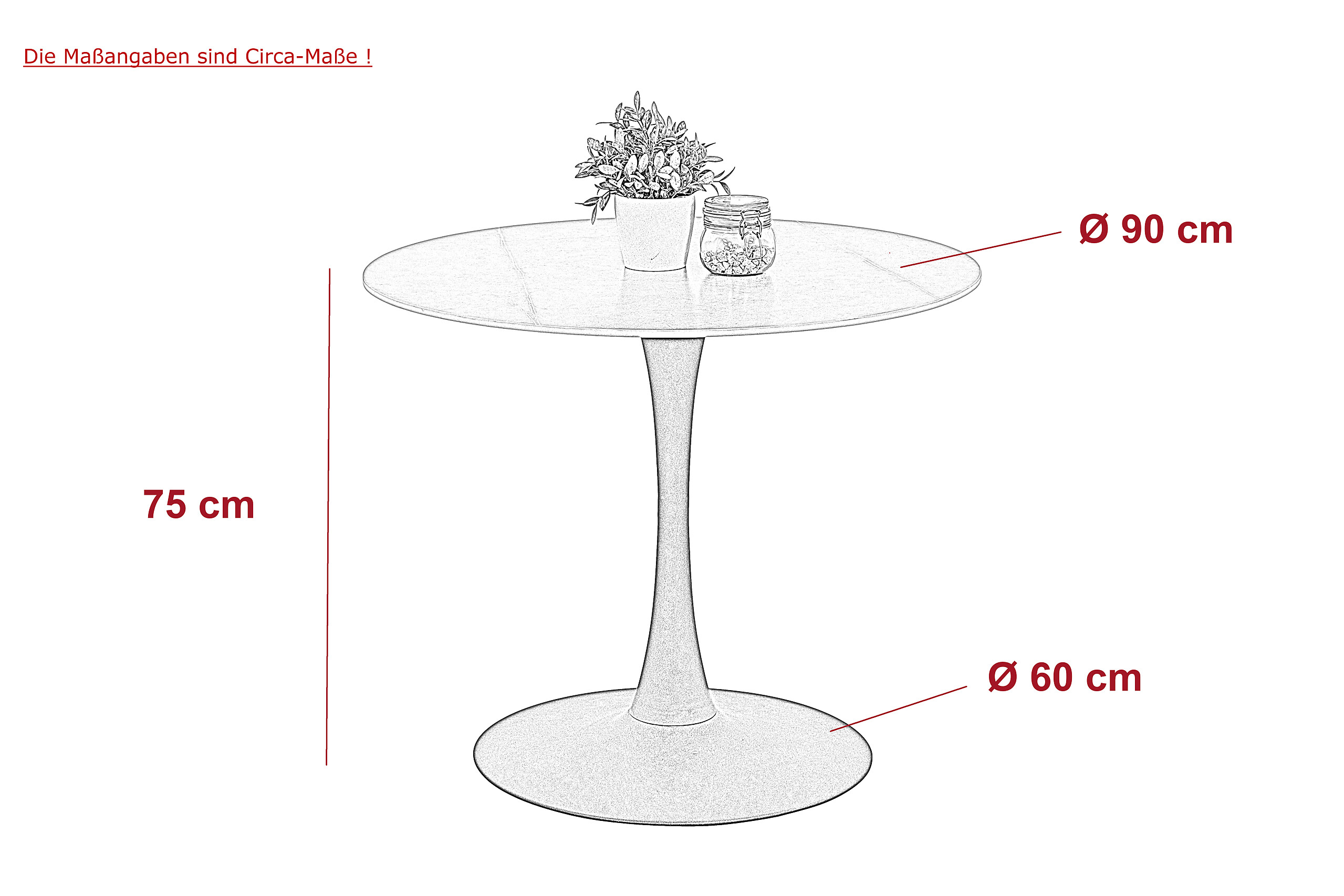 Esstisch Paola II Marmoroptik schwarz anthrazit H/D: ca. 75x90 cm Esstisch Paola II Marmoroptik schwarz anthrazit H/D: ca. 75x90 cm