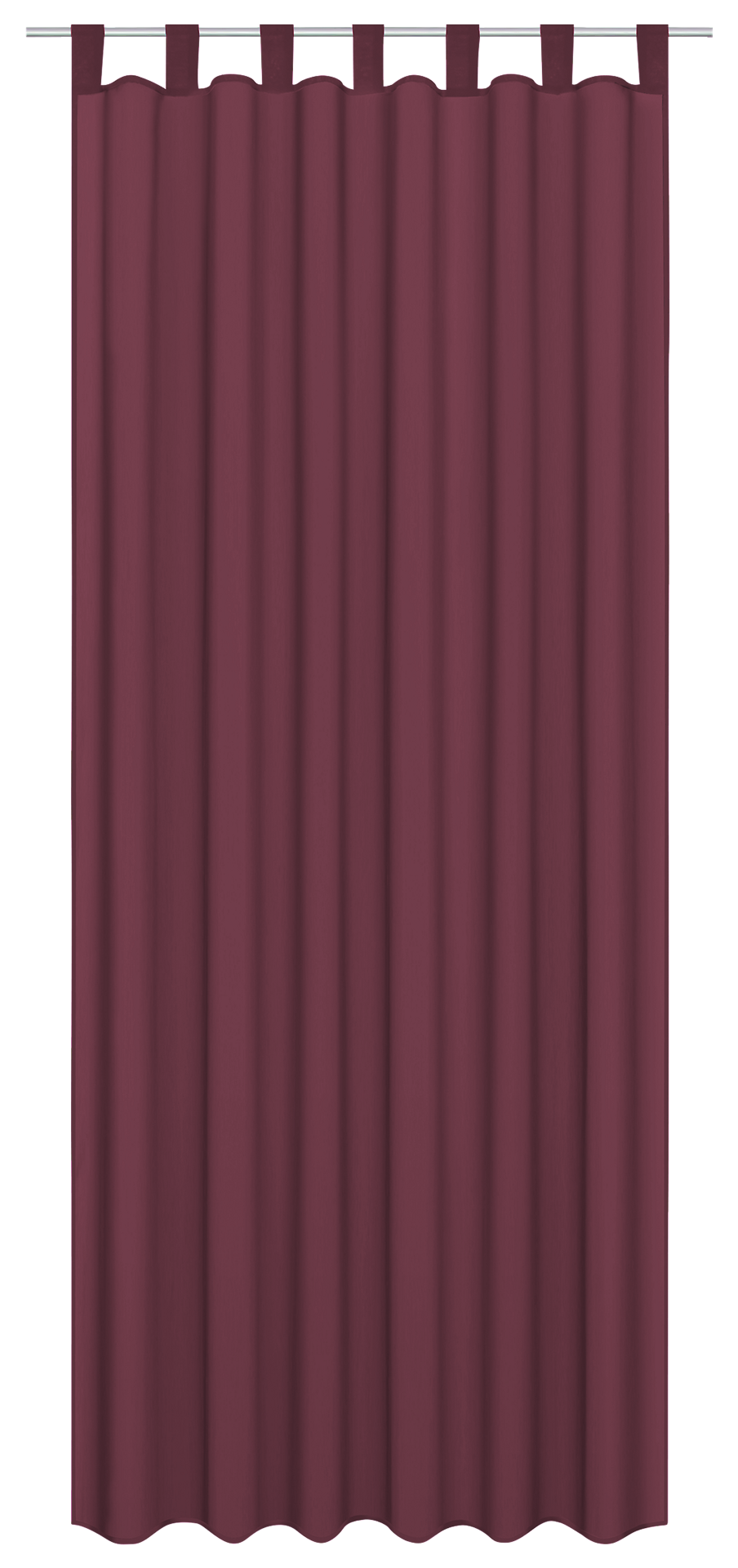 Sensation Schlaufenvorhang Look burgund B/L: ca. 140x235 cm