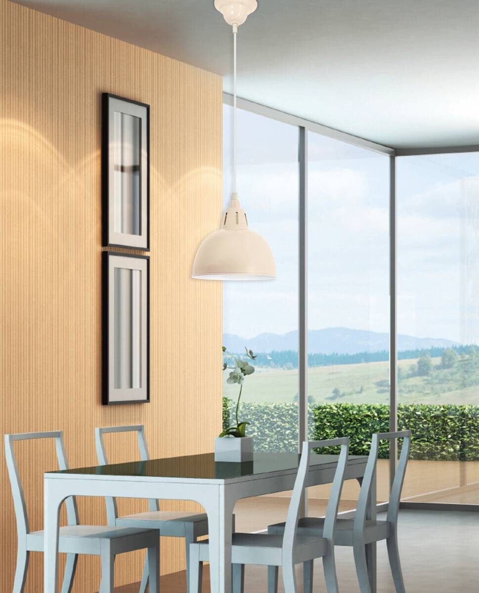 Näve Leuchten Pendelleuchte 6070314 braun Metall B/H/T: ca. 19x120x19 cm E27 1 Brennstellen