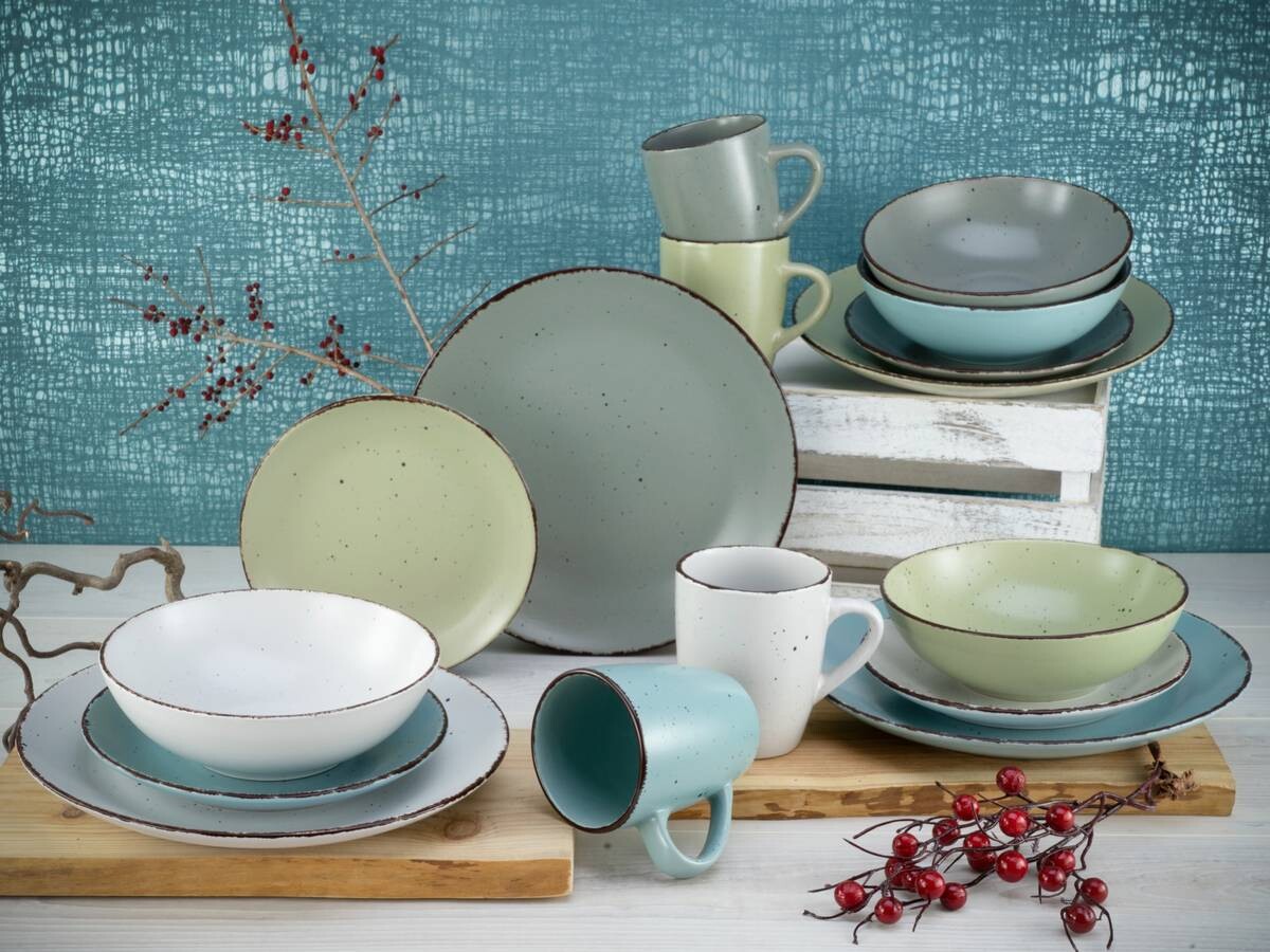 CreaTable Kombiservice Fashion multicolor Keramik 16 tlg.