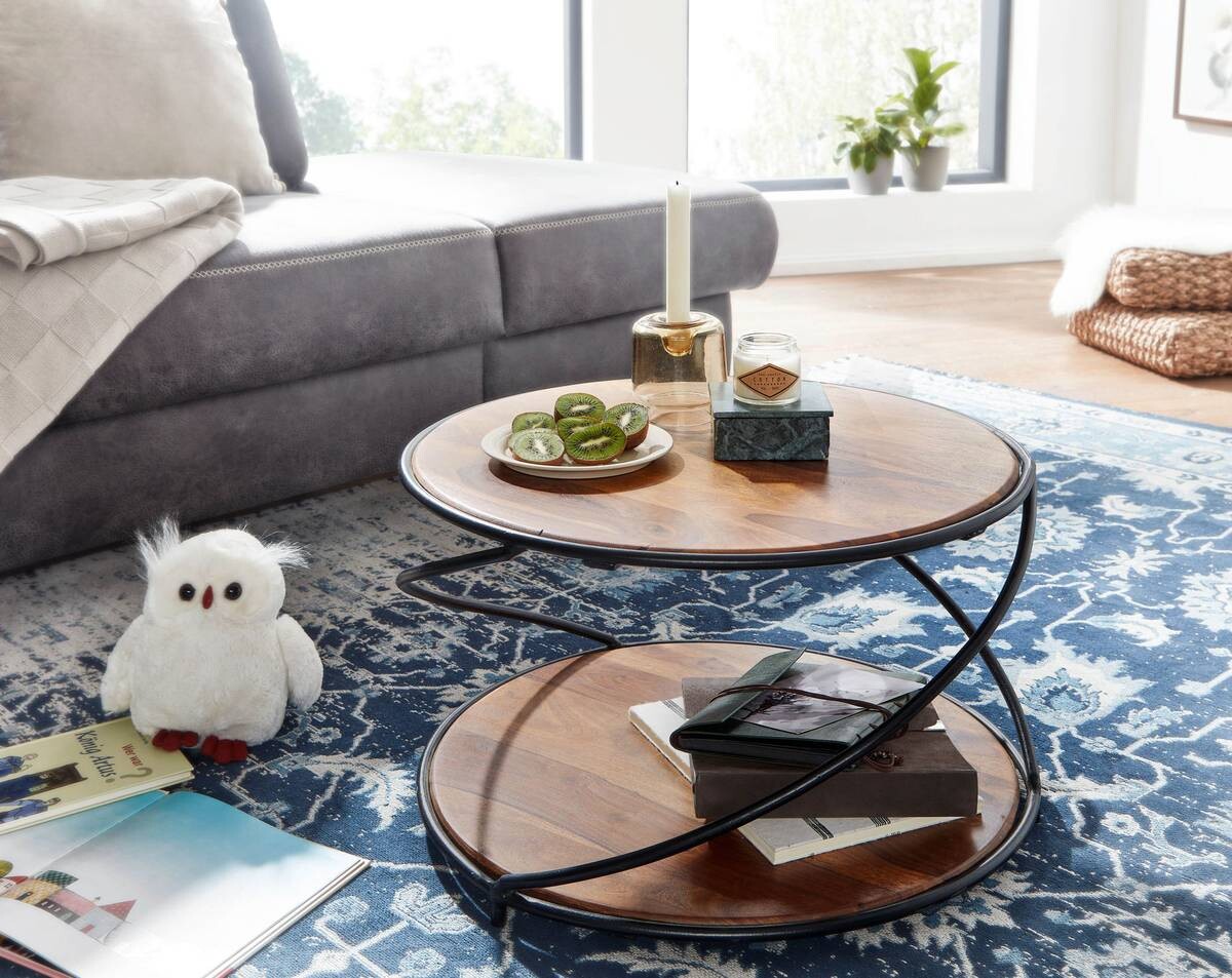 Wohnling Couchtisch braun B/H/T: ca. 58x35x58 cm