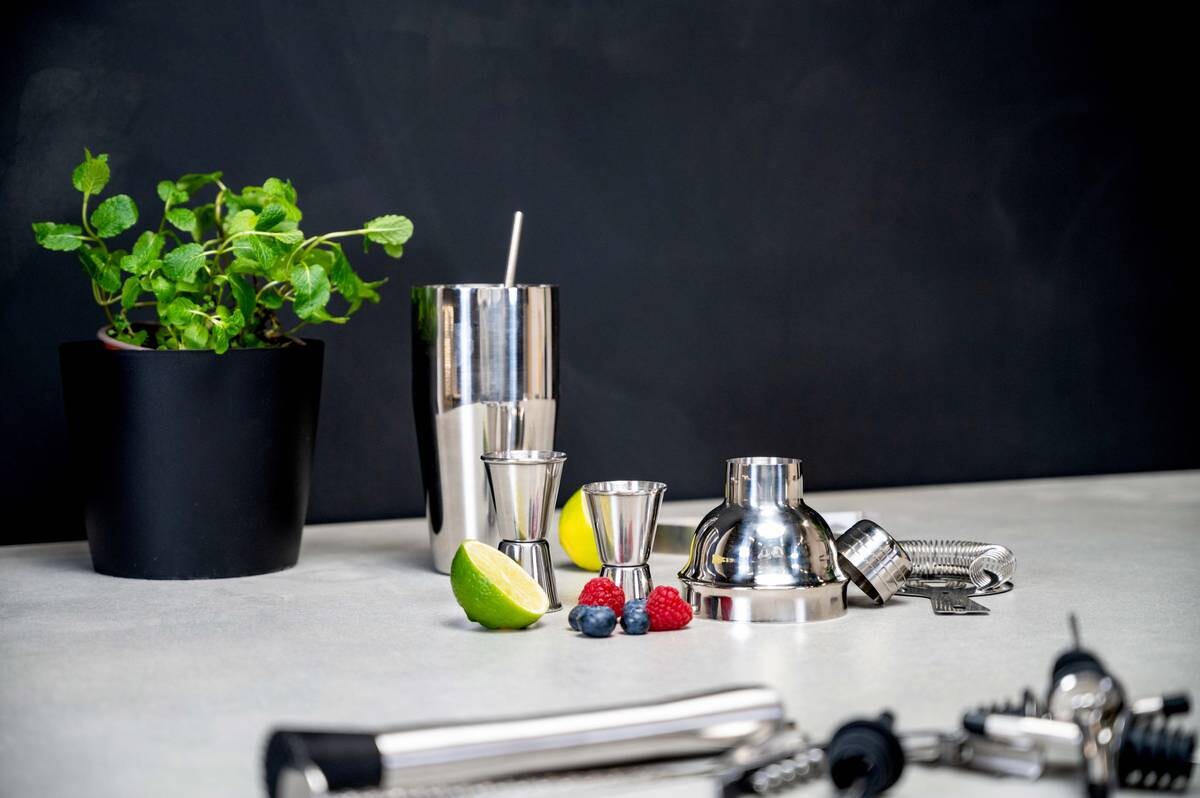 alpina Cocktailset silber Edelstahl alpina Cocktailset silber Edelstahl