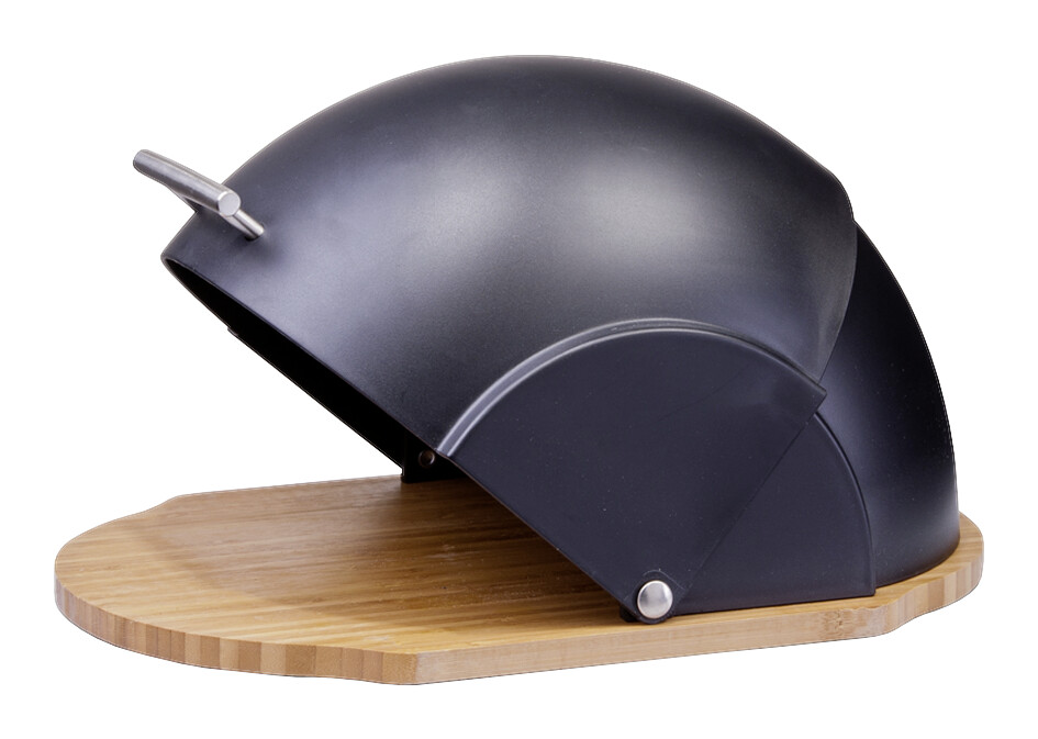 Zeller Brotkasten schwarz Kunststoff B/H/L: ca. 26x20,5x37 cm