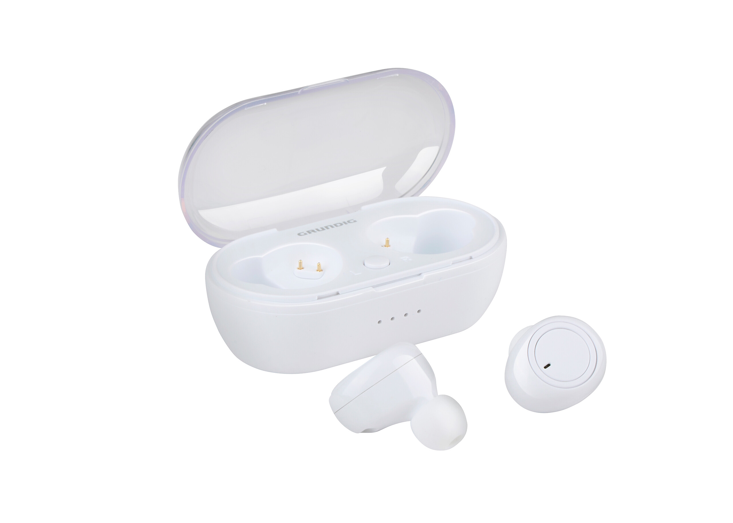 Grundig Bluetooth-Kopfhörer weiß schwarz B/H/L: ca. 3,5x7x2,8 cm