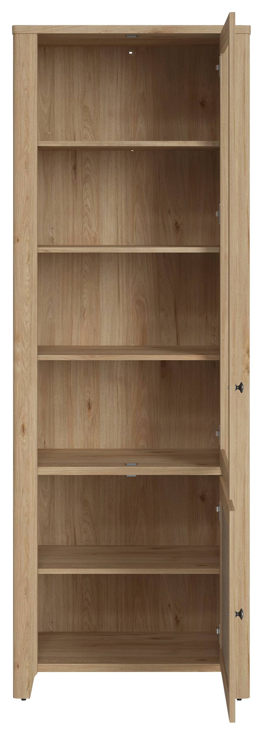 Standvitrine Cestino Jackson Hickory Nachbildung B/H/T: ca. 73x206x42 cm
