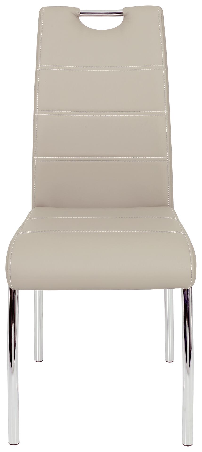 Stuhl Susi 2er Set Cappuccino Kunstleder B/H/T: ca. 44x98x61 cm