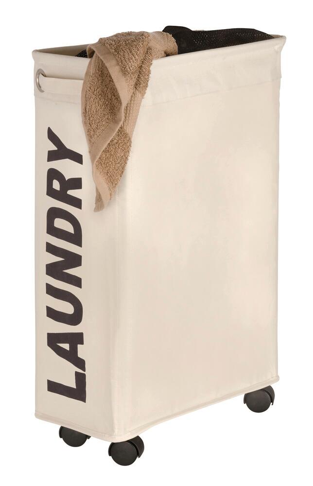 WENKO Wäschekorb beige braun Kunststoff