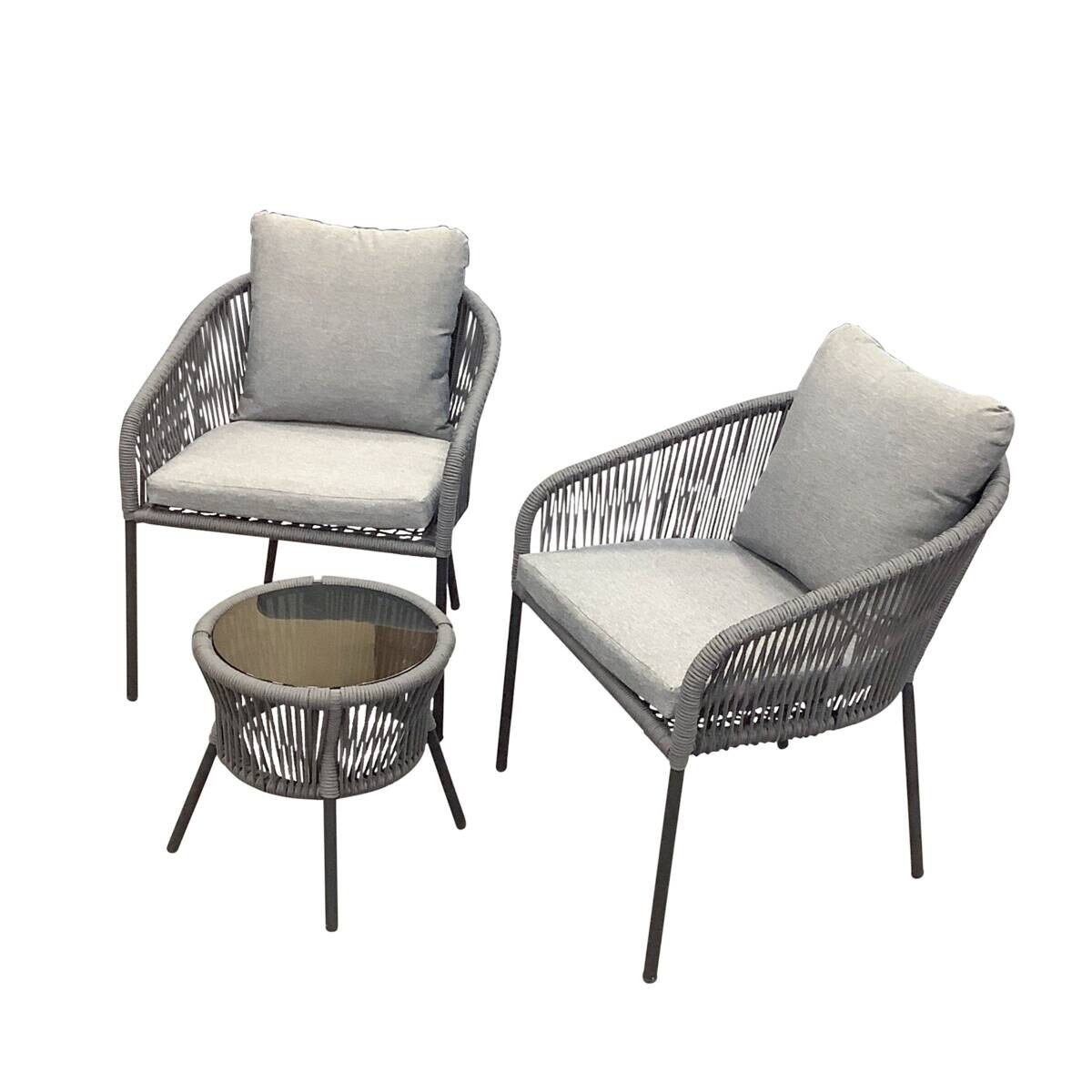 POCOline Balkonset Lisa schwarz Stahl