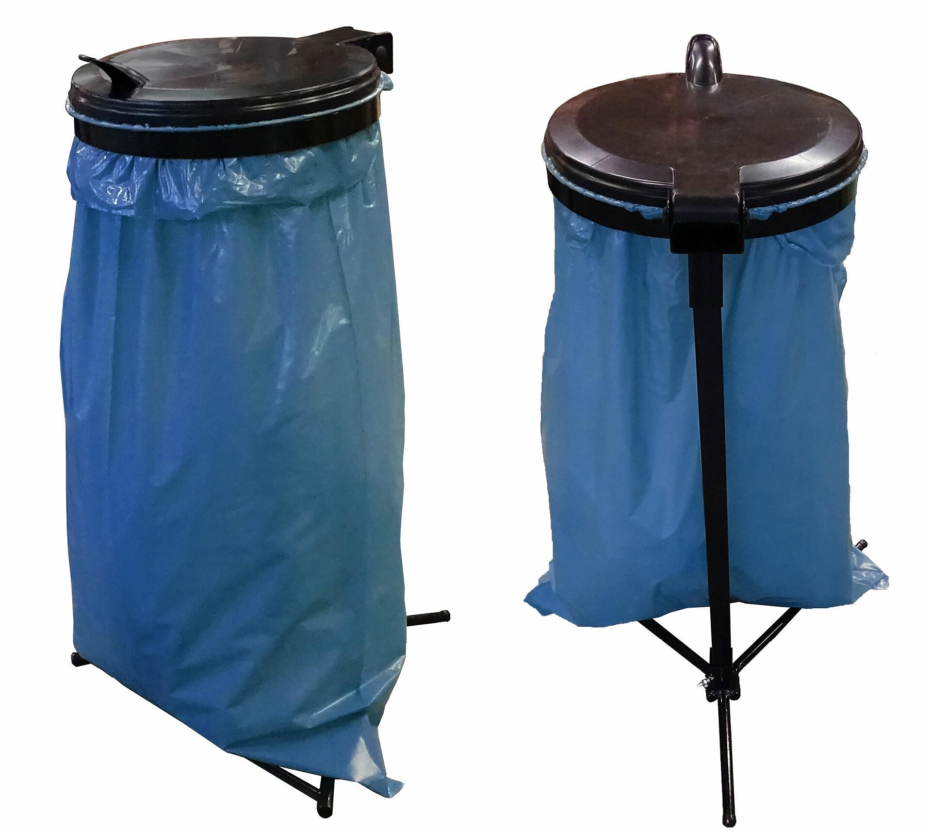 Grasekamp Müllsackständer schwarz Metall B/H/L: ca. 38x90x38 cm