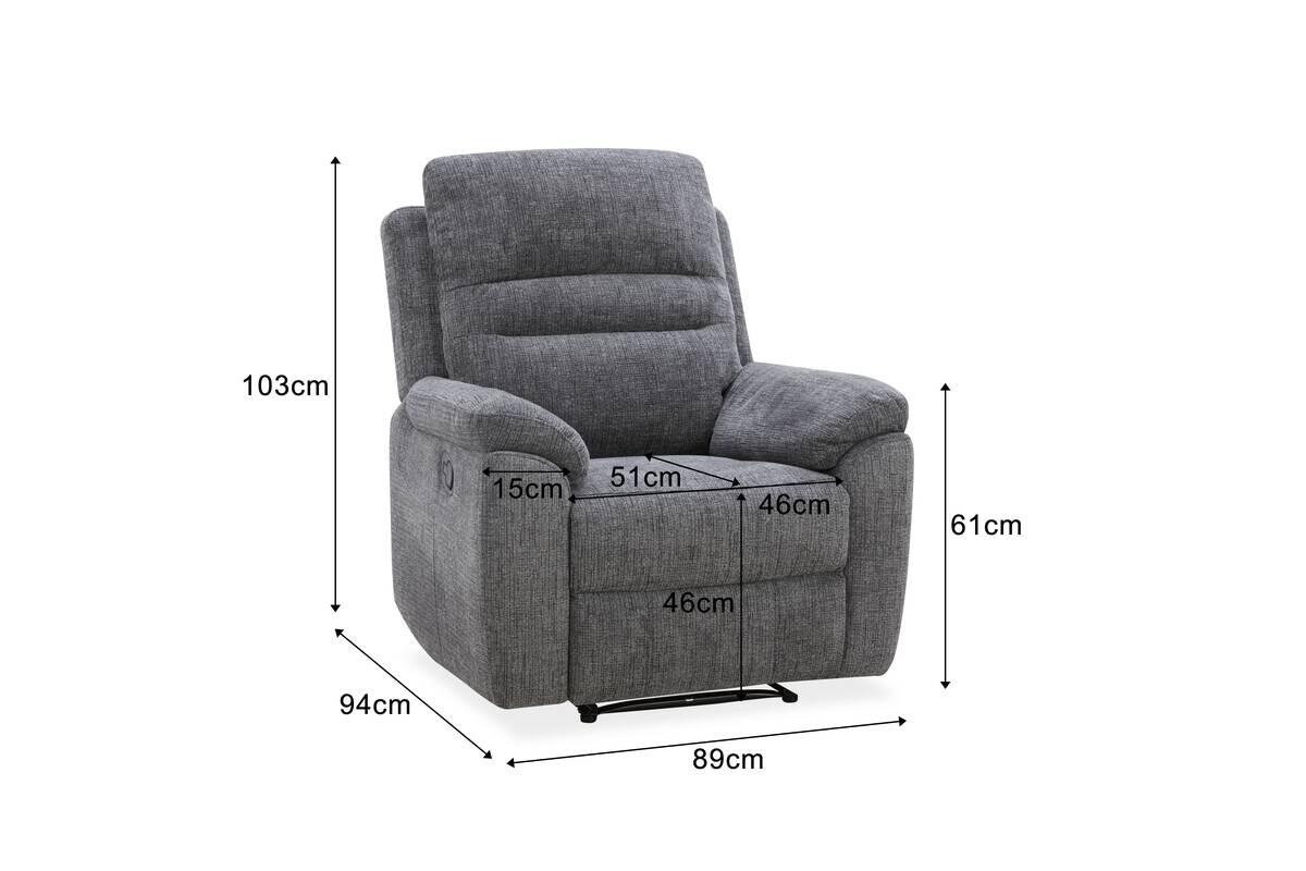 Sofa 3-2-1 KW 2028 dunkelgrau Microfaser