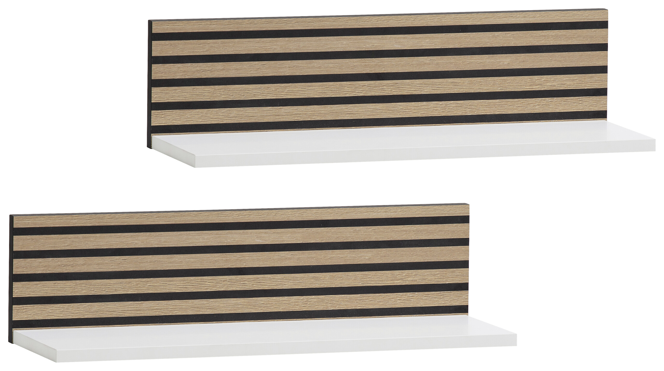 Regal Ryker 2er-Set weiß matt B/H/T: ca. 60x15,7x17,3 cm