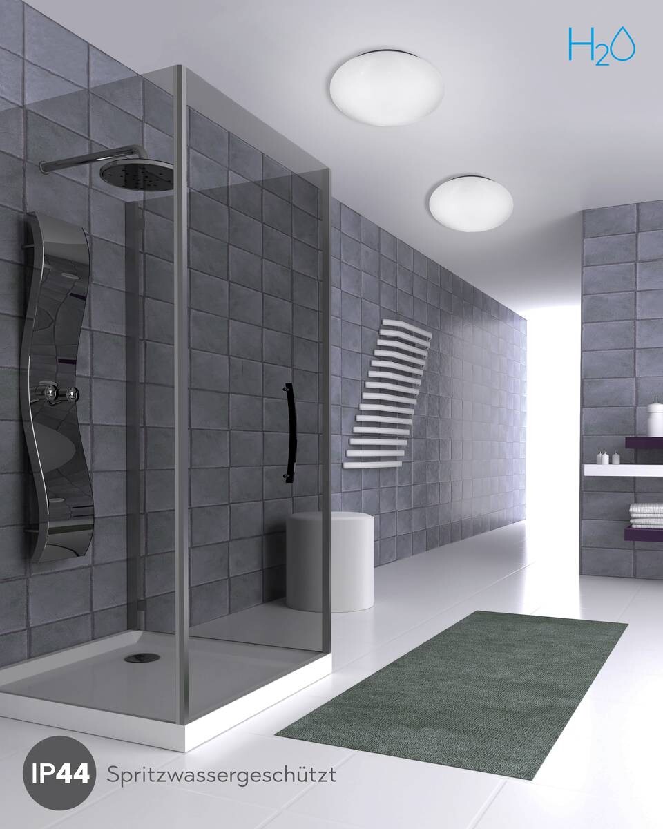 Reality Deckenleuchte Putz weiß Kunststoff H/D: ca. 9x27 cm