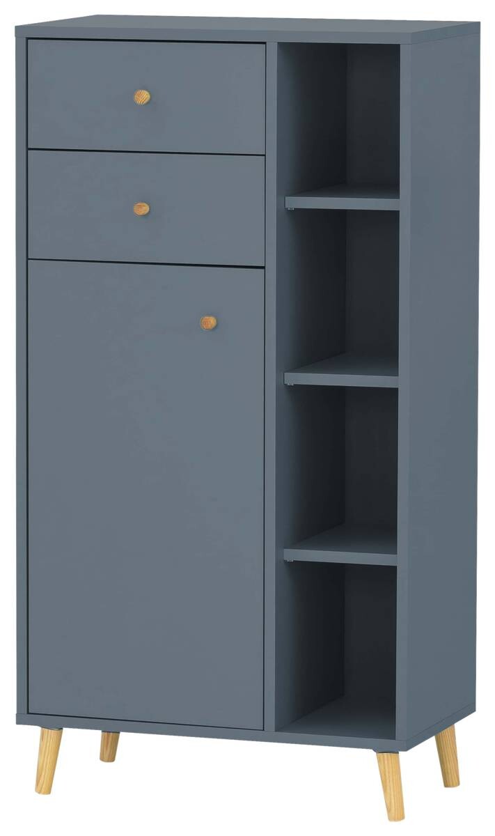 Midischrank Bjarne Fjordblau B/H/T: ca. 60,2x113,4x33 cm