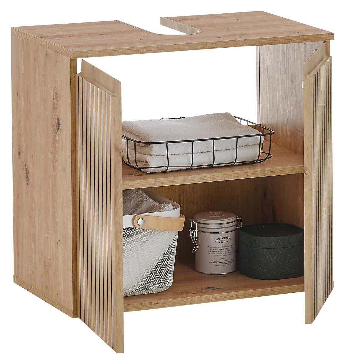 Waschbeckenunterschrank Austin Artisan Oak Nachbildung B/H/T: ca. 60x57x36 cm