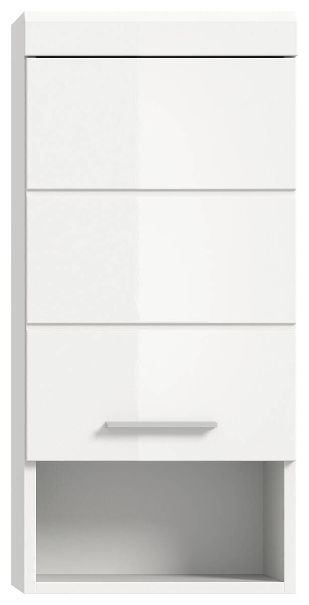 Badhängeschrank Scout weiß weiß Hochglanz B/H/T: ca. 37x79x24 cm