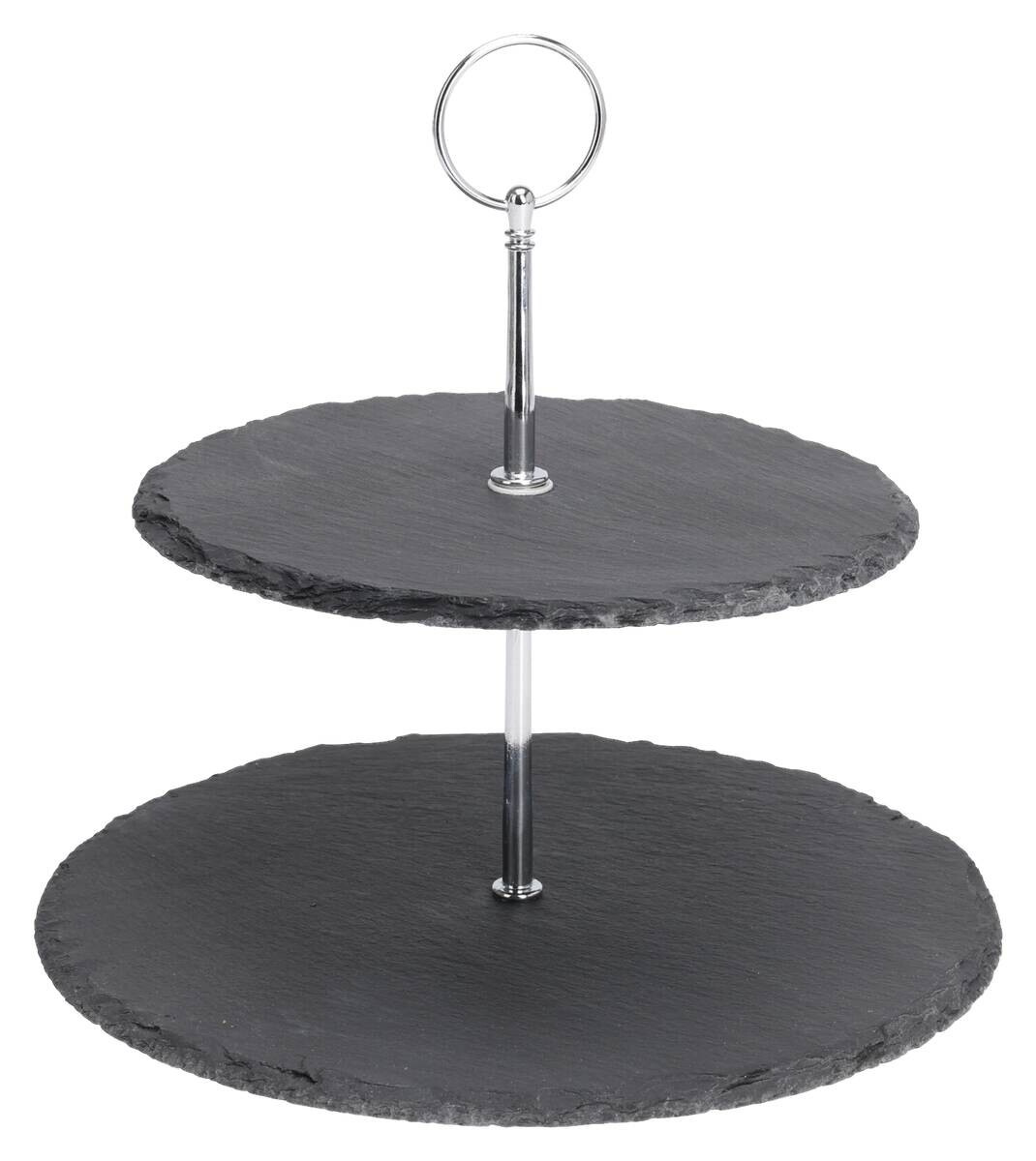 Etagere schwarz Stein