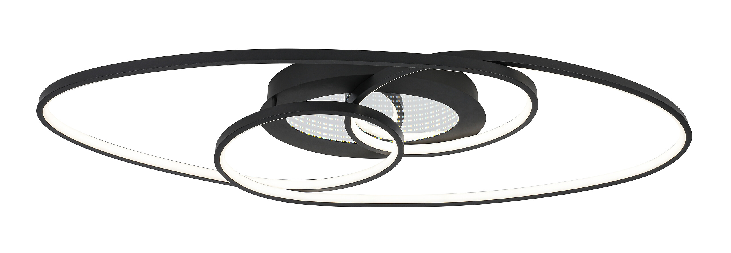 Nolo LED-Deckenleuchte Flow schwarz Metall B/H/L: ca. 30x7,5x85 cm