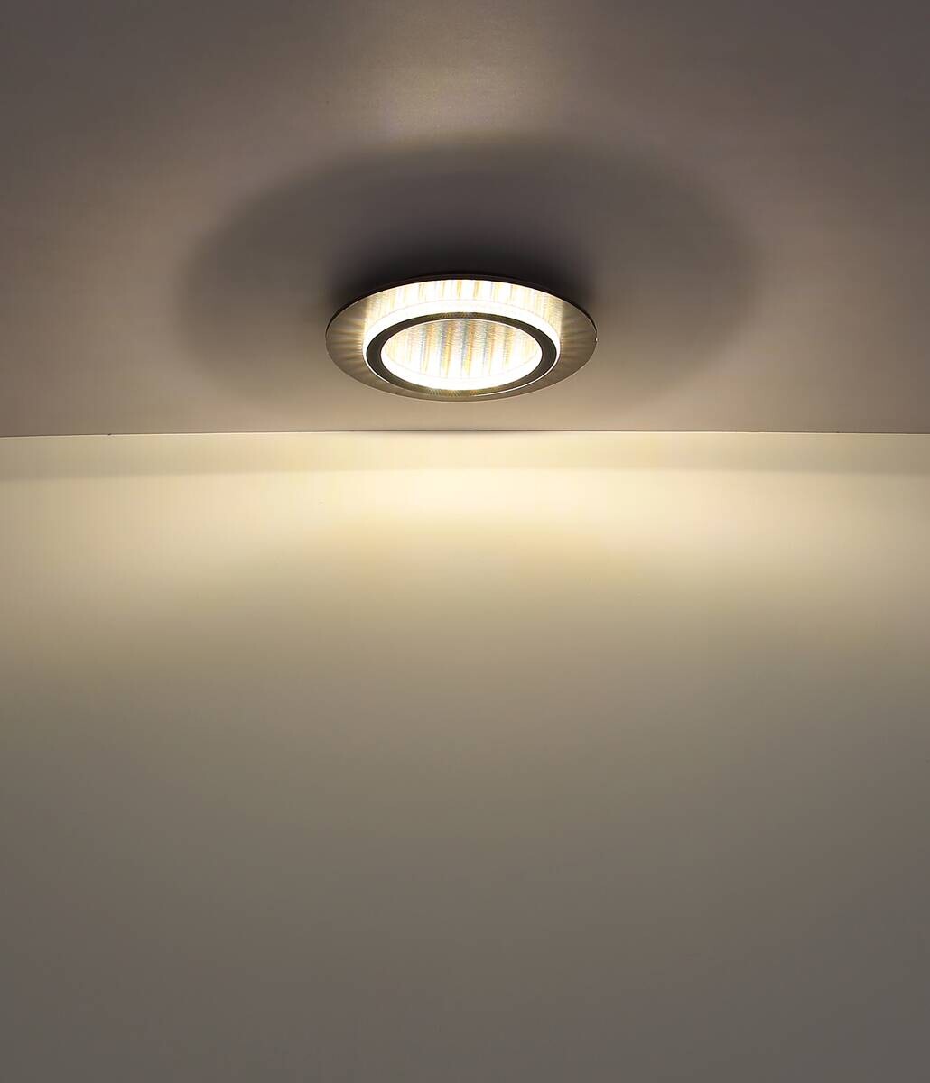 GLOBO LED-Deckenleuchte anthrazit hellgrau mattschwarz Kunststoff Metall H/D: ca. 5,5x35 cm 1 Brennstellen