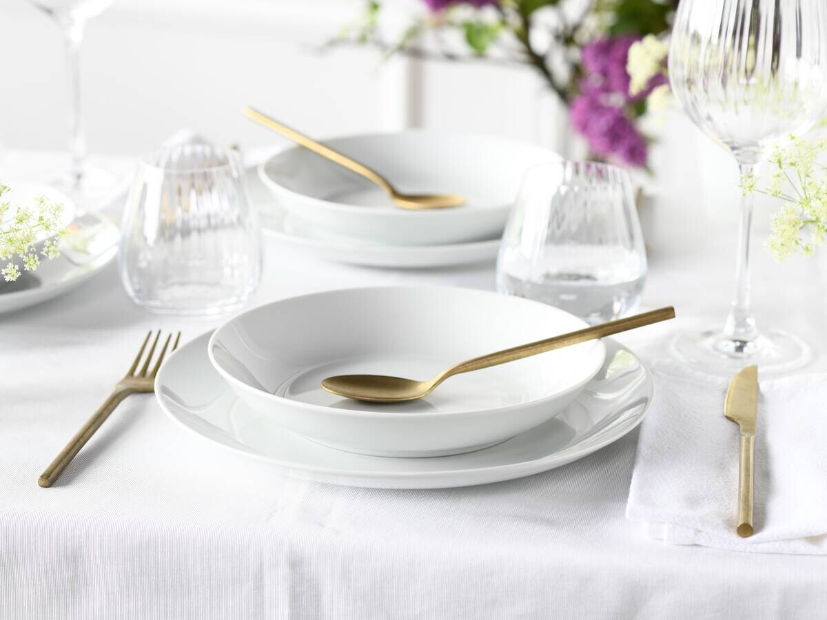 CreaTable Kombiservice Luna weiß Porzellan 80 tlg.