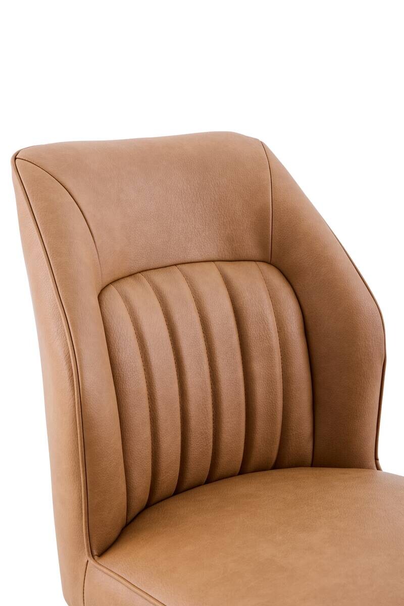 Stuhl Prizzi Cognac Kunstleder B/H/T: ca. 51x92x64 cm