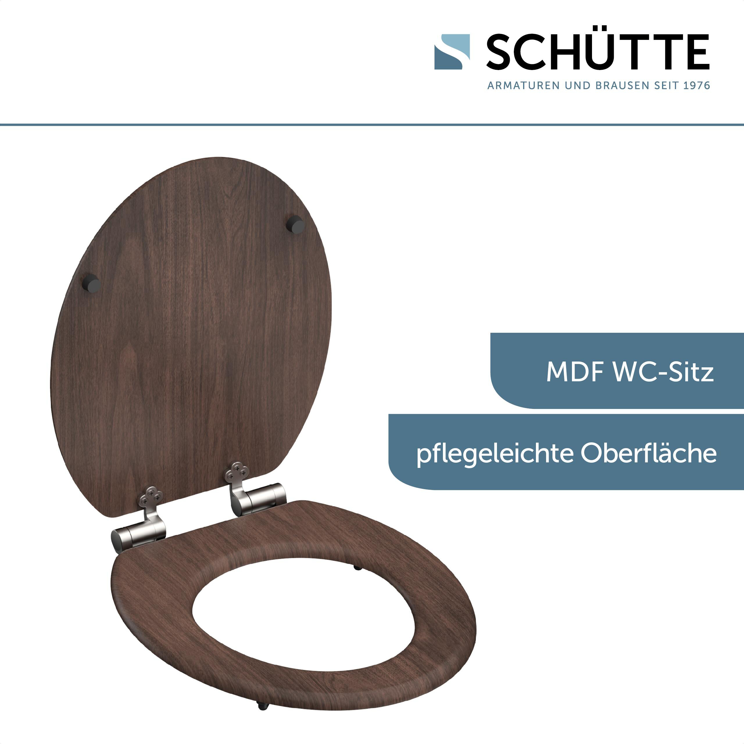 Schütte WC-Sitz DARK WOOD MDF