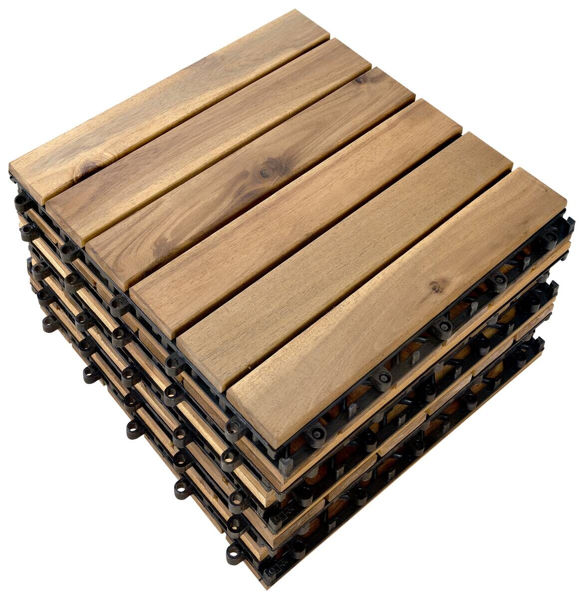 POCOline Terrassenfliese Akazie Akazie B/L: ca. 30x30 cm