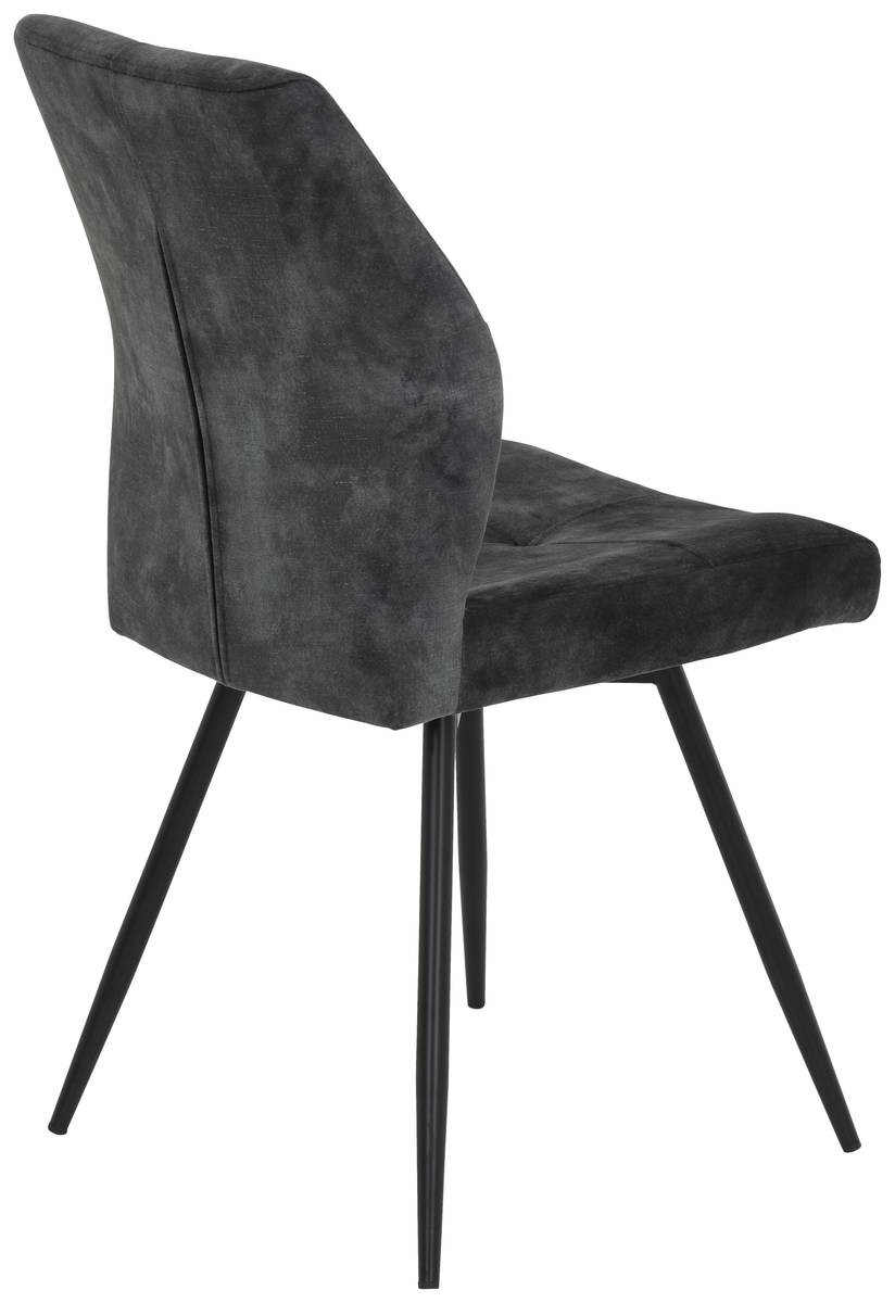 Stuhl Ally anthrazit Microfaser B/H/T: ca. 46x89x60 cm