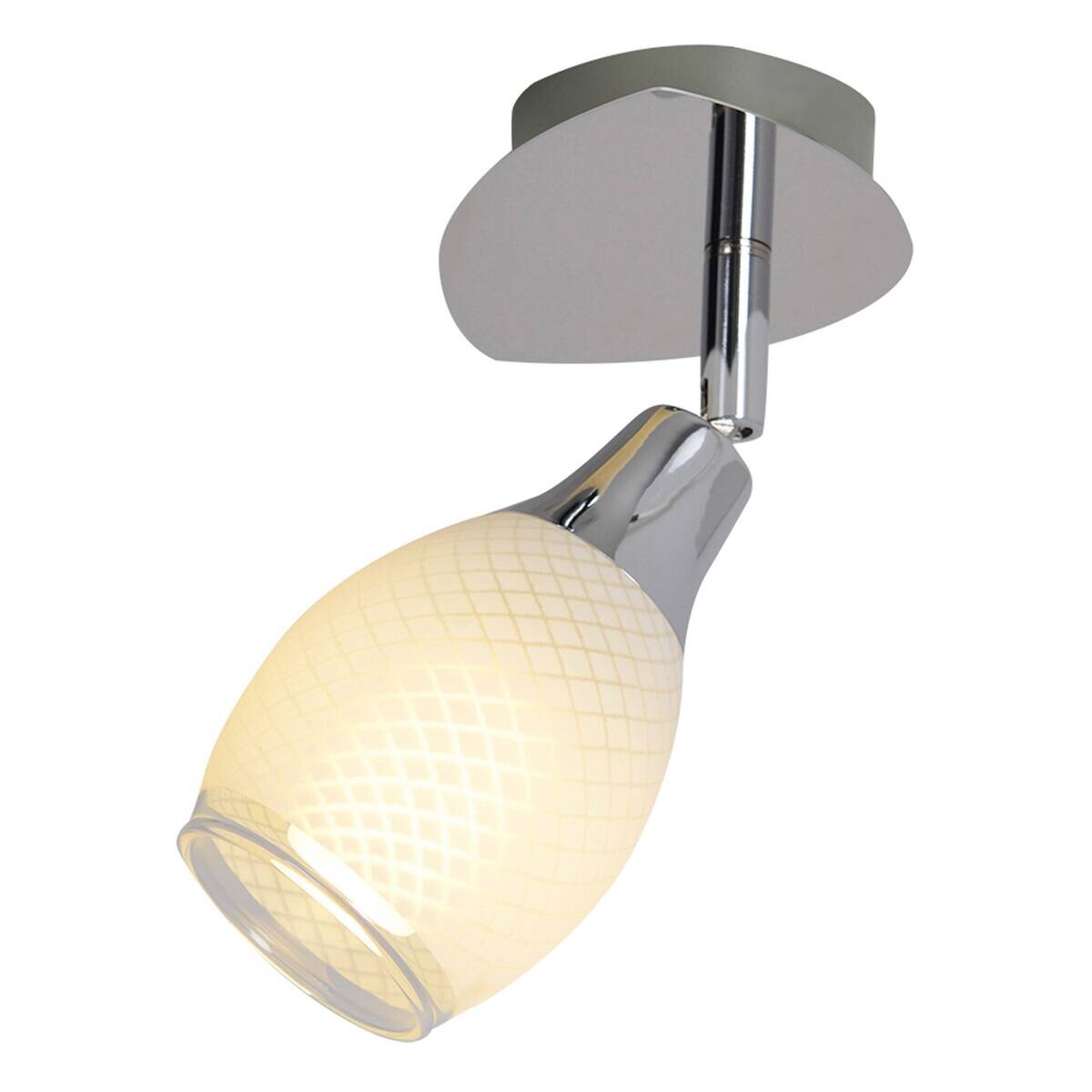 Näve Leuchten Spotleuchte 1174842 Chrom Glas Metall B/H/T: ca. 9x9,5x13 cm 1 Brennstellen