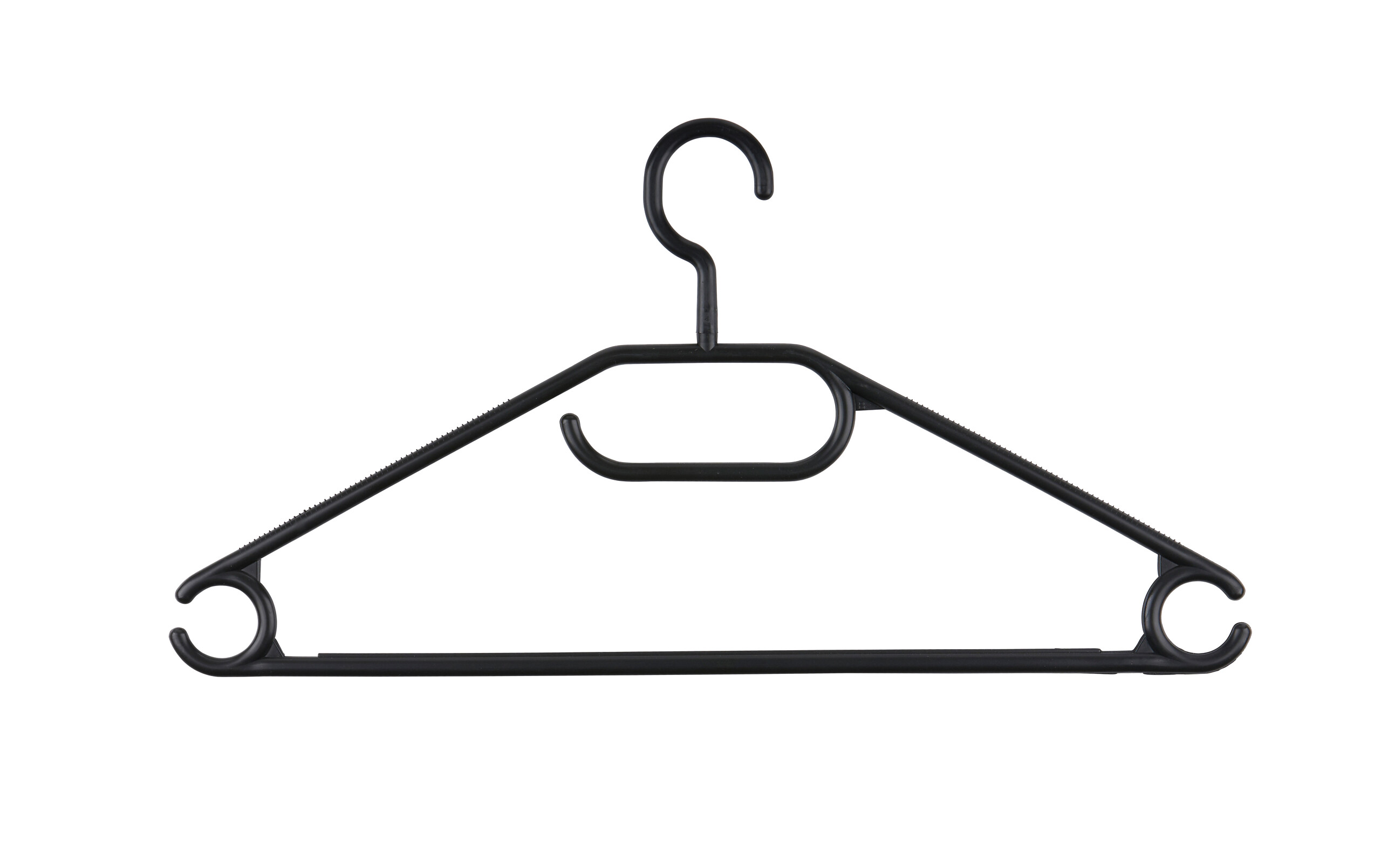 alpina Kleiderbügelset schwarz Polypropylen