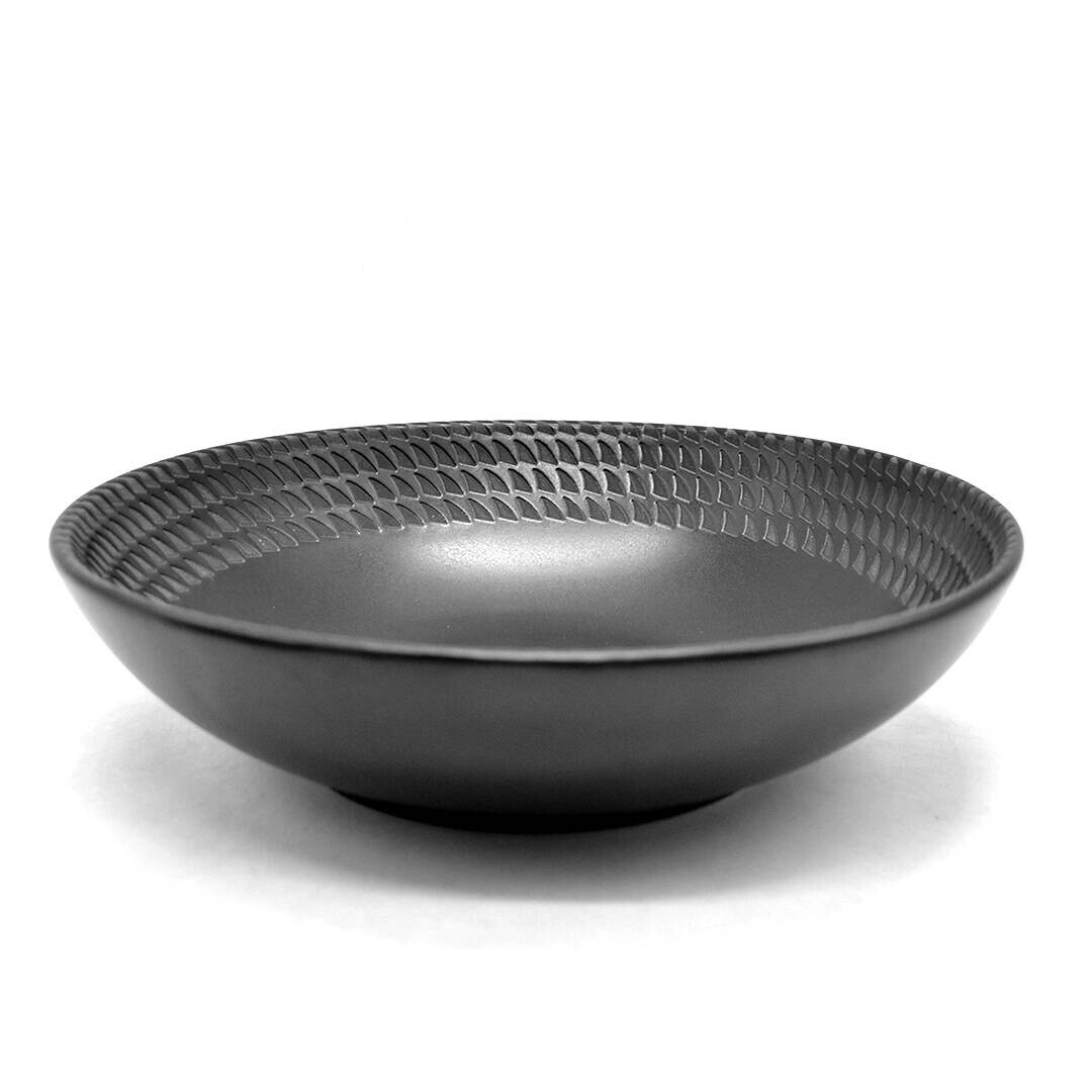 ECHTWERK Kombiservice BlackStyle schwarz Steingut 30 tlg.