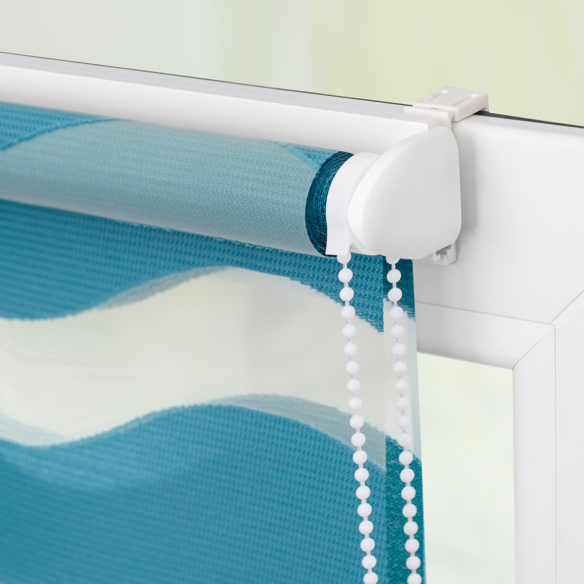 LICHTBLICK Doppelrollo Duo Welle petrol B/L: ca. 60x150 cm