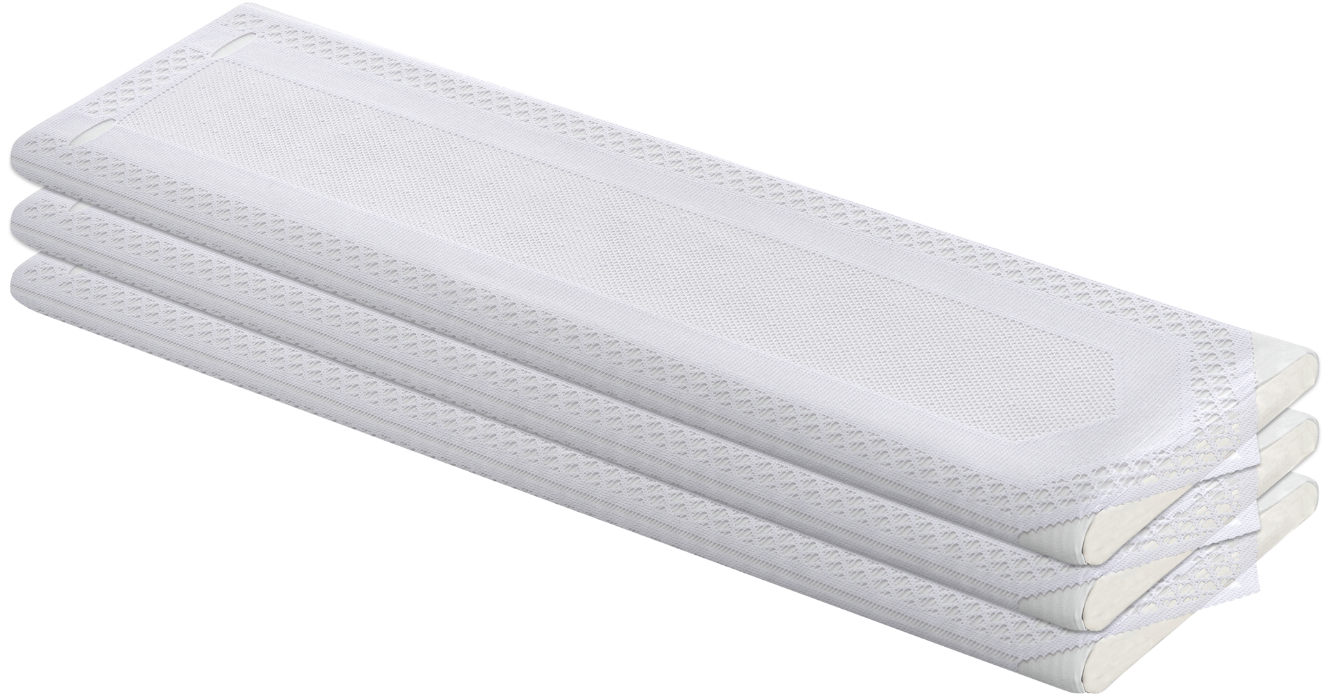 Scheibengardinen-Meterware weiß H: ca. 60 cm