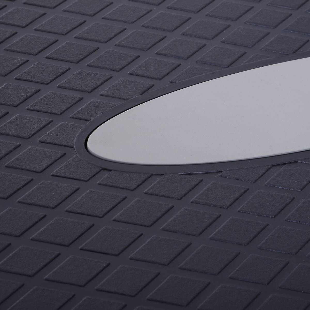 HOMCOM Steppbrett grauschwarz Kunststoff B/H/L: ca. 68x15x29 cm