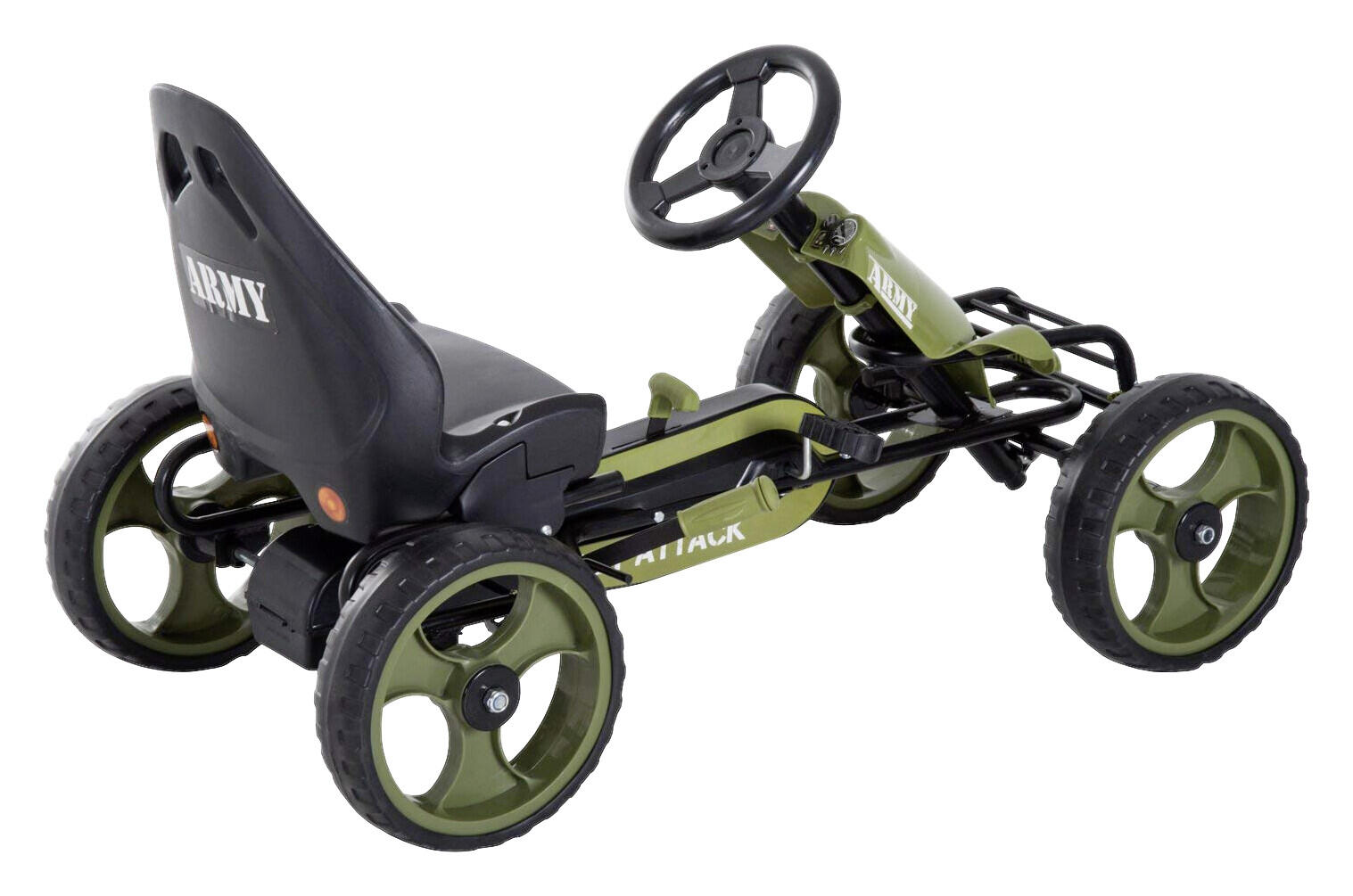 HOMCOM Go Kart schwarz B/H/L: ca. 54x61x105 cm