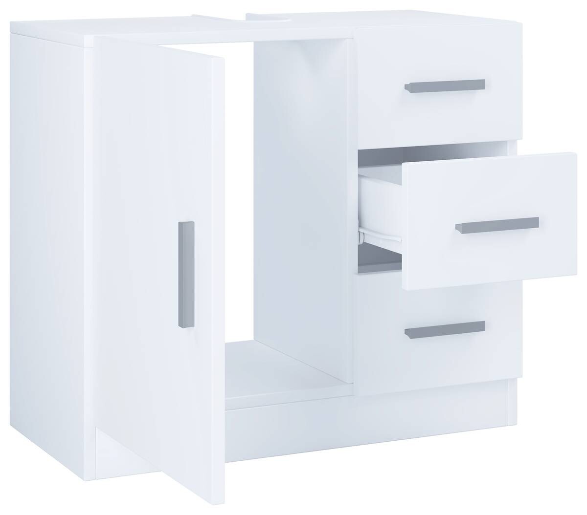 Waschbeckenunterschrank Zalo weiß B/H/T: ca. 63x56x30 cm