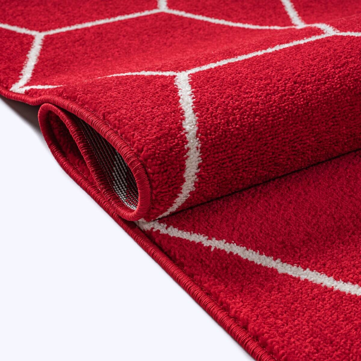 Sanat Teppich Trellis rot B/L: ca. 140x200 cm